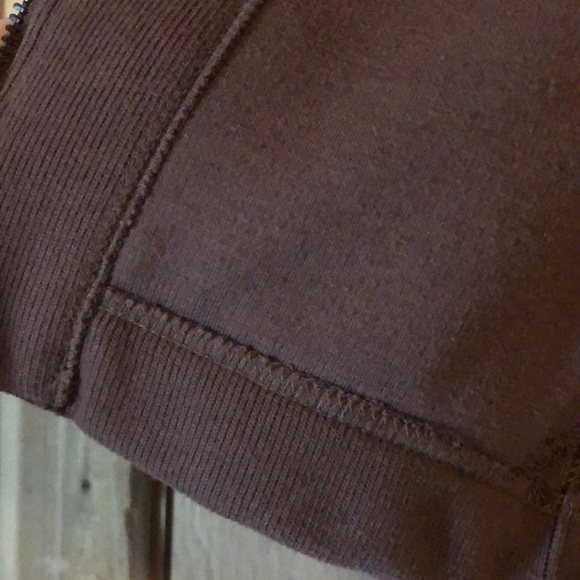 Magellan chocolate brown zip up ribbed knit jacket - Picture 5 of 7